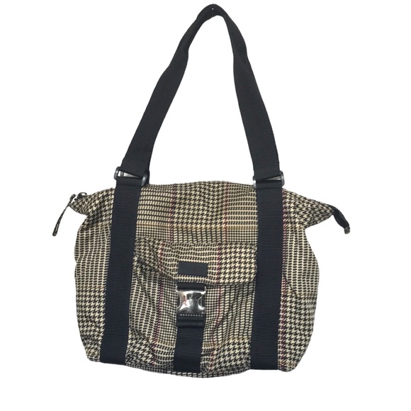 Ralph Lauren Houndstooth Nylon Tote Bag 